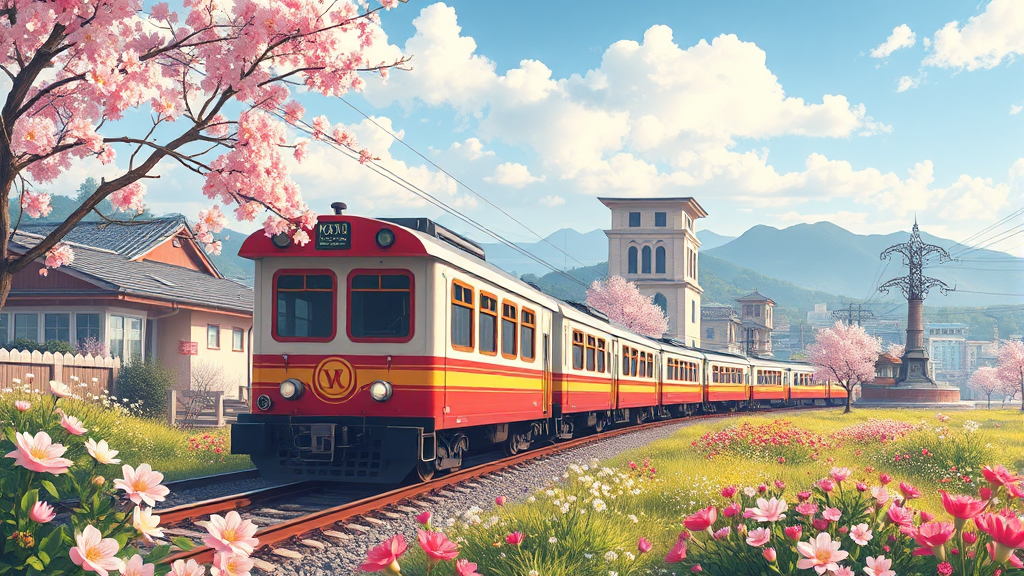 봄 여행 계획 세우기: 추천 여행지와 혜택 활용법 (realistic 스타일)