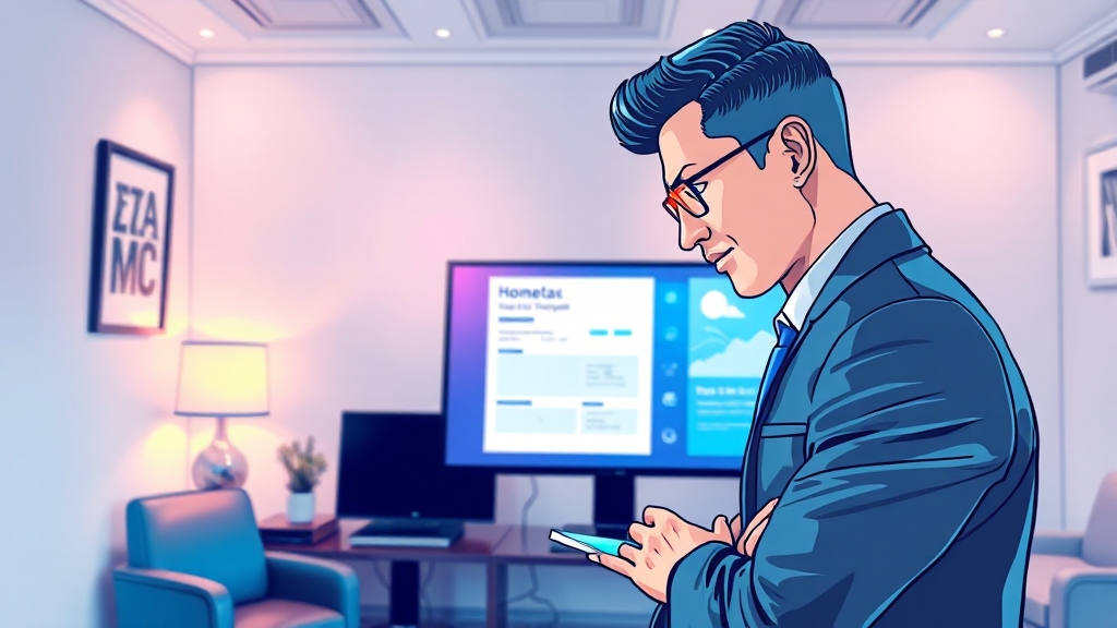 홈택스 셀프 신고, 따라 해 보세요! (illustration 스타일)