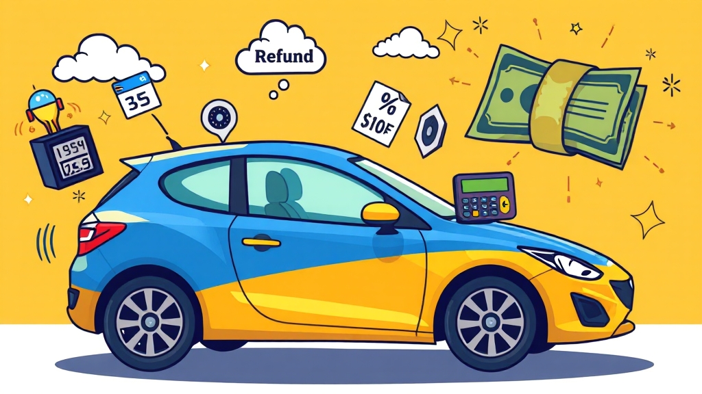 보험료 환급 및 할인금액, 어떻게 계산될까요? (cartoon 스타일)