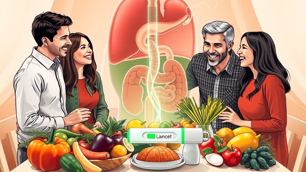 담관암 예방 및 위험 요인 관리 (illustration 스타일)