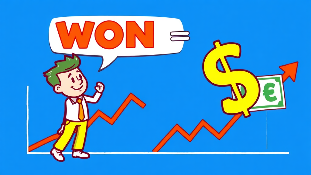 환율 급락, 왜 일어났을까? (cartoon 스타일)