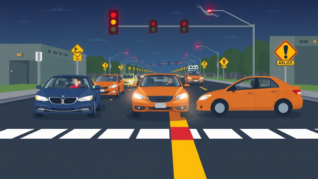 실제 12대 중과실 사고 사례 분석 및 결과 (illustration 스타일)