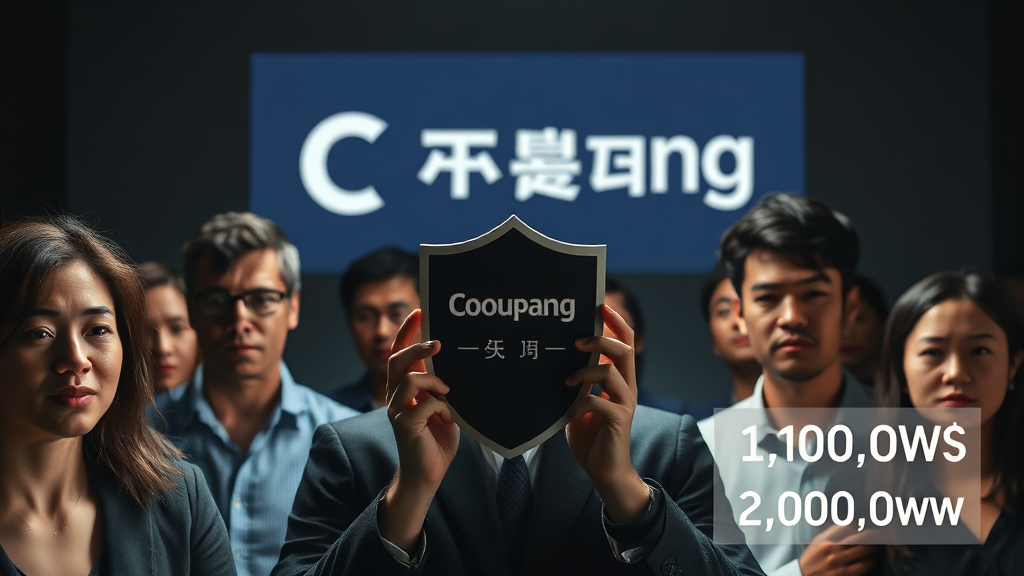 쿠팡 보상 정책 및 신청 (realistic 스타일)