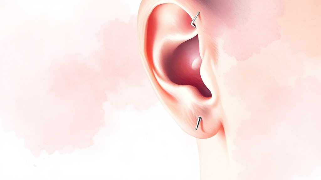 귀침 사용 시 주의사항 (watercolor 스타일)