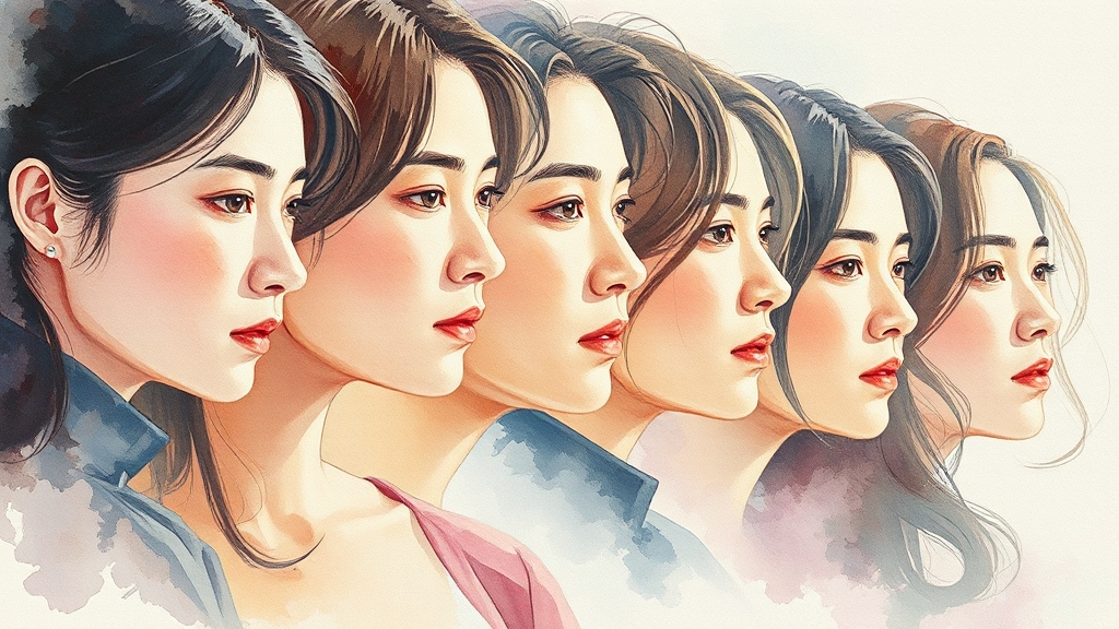 주요 출연진 & 등장인물 프로필 (watercolor 스타일)