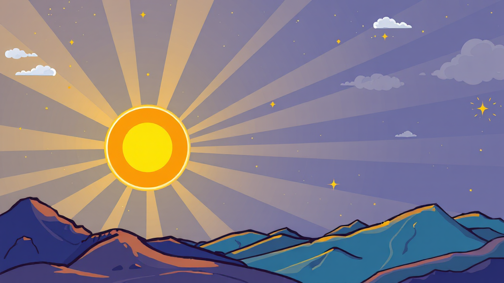 인공태양 관련 산업 및 투자 (cartoon 스타일)