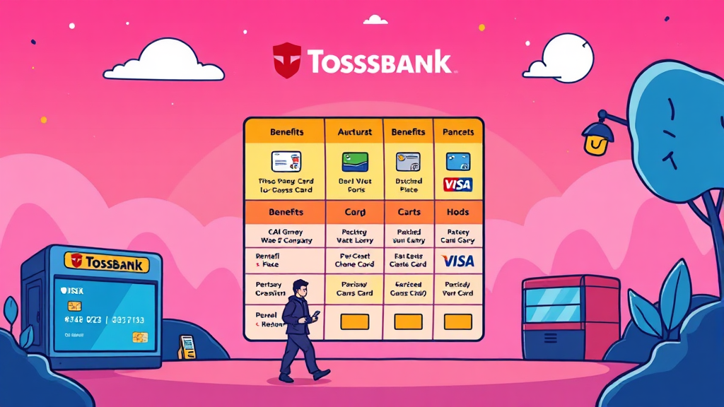 나에게 맞는 K패스 카드 찾기: 토스뱅크 vs 타 카드 비교 (cartoon 스타일)
