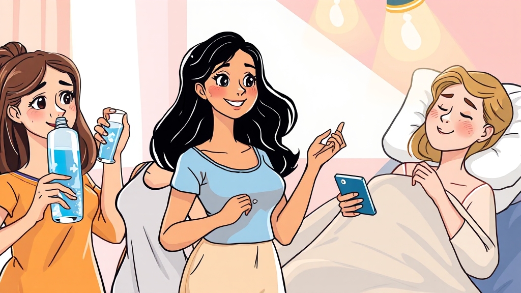 생활 습관, 눈 밑 지방에 영향? (cartoon 스타일)