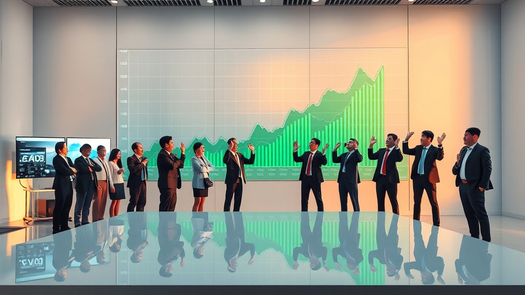 주요 기업 및 산업 동향 (realistic 스타일)