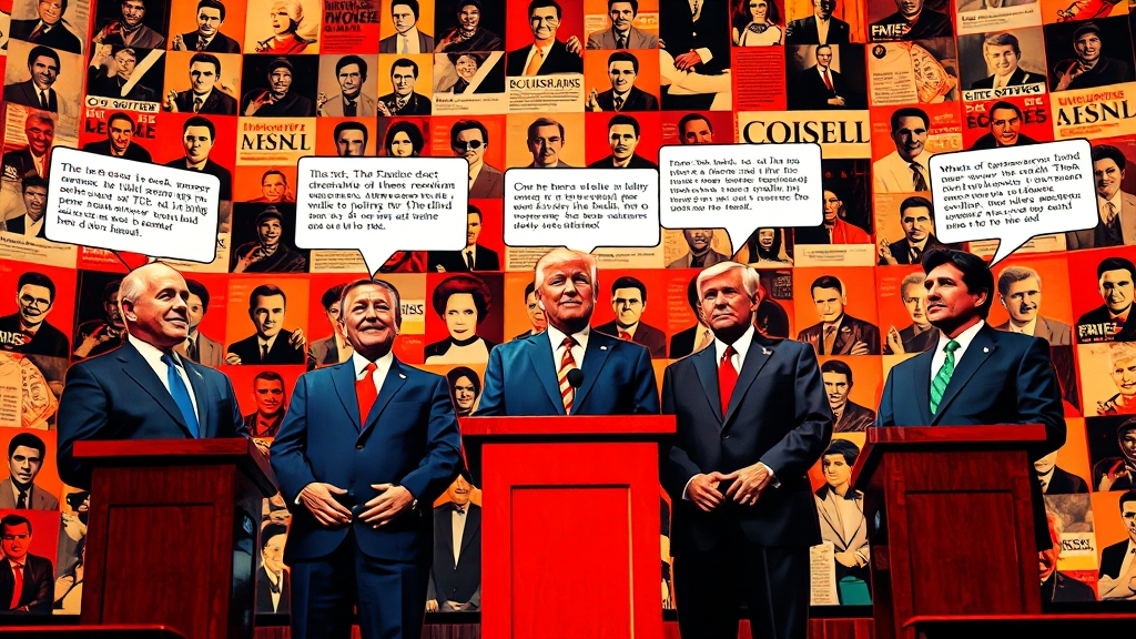 TV토론 시청 꿀팁 및 유의사항 (popart 스타일)