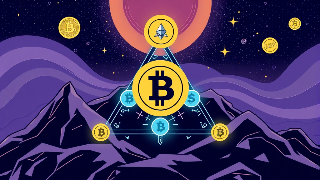 스테이블 코인 종류 및 특징 (illustration 스타일)