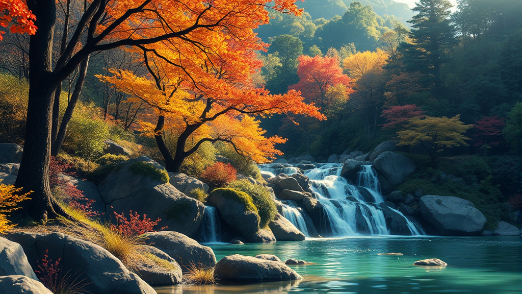 휴양림 주요 명소 (illustration 스타일)