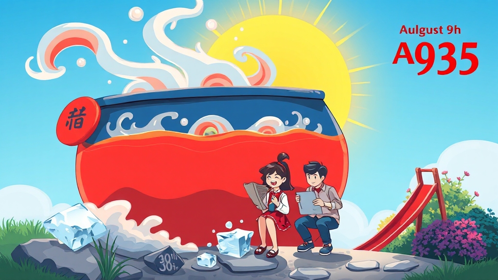 2025년 복날 날짜 (cartoon 스타일)