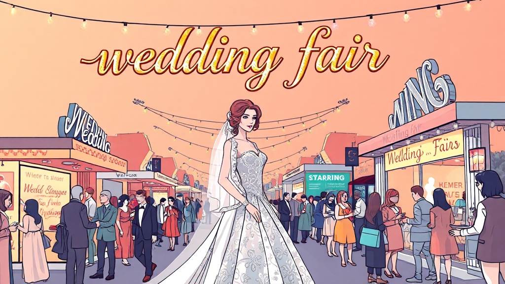 웨딩박람회, 왜 가야 할까? (illustration 스타일)