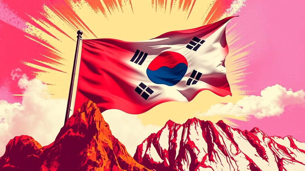 코스피 상승, 왜일까요? (popart 스타일)