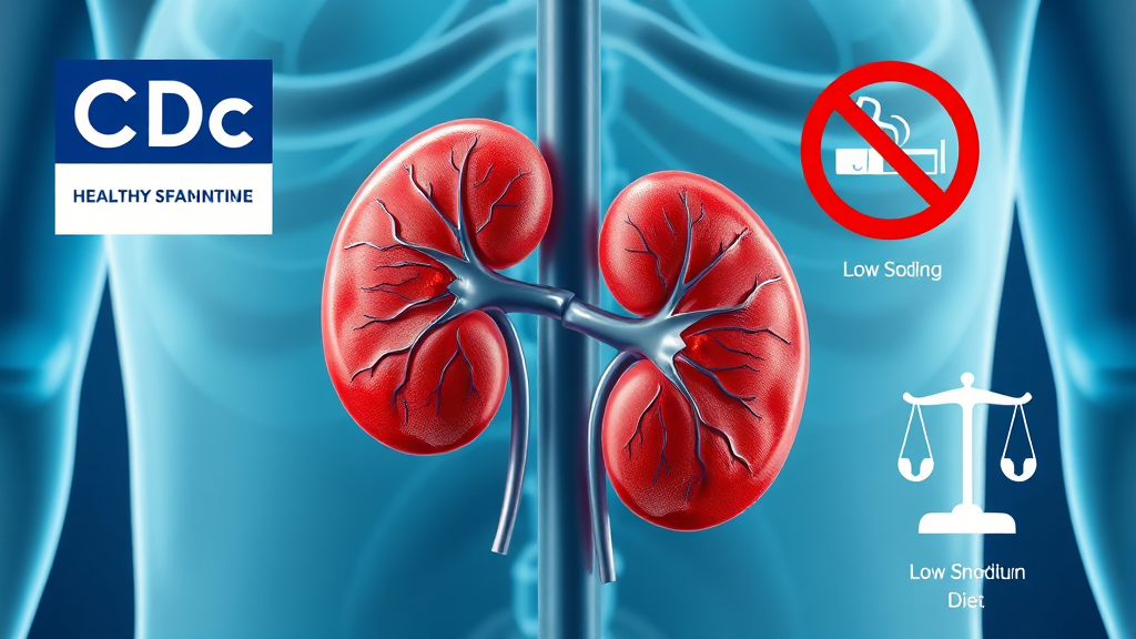 만성신장병 예방 및 관리, 질병관리청의 역할 (realistic 스타일)
