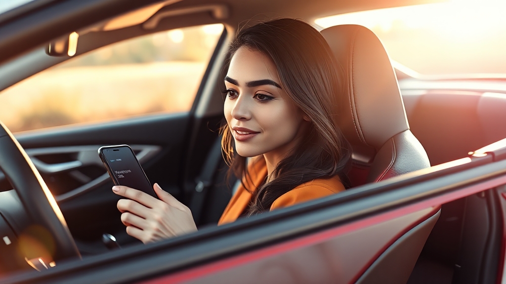 운전 습관 & 스마트 기기로 보험료 줄이기 (realistic 스타일)