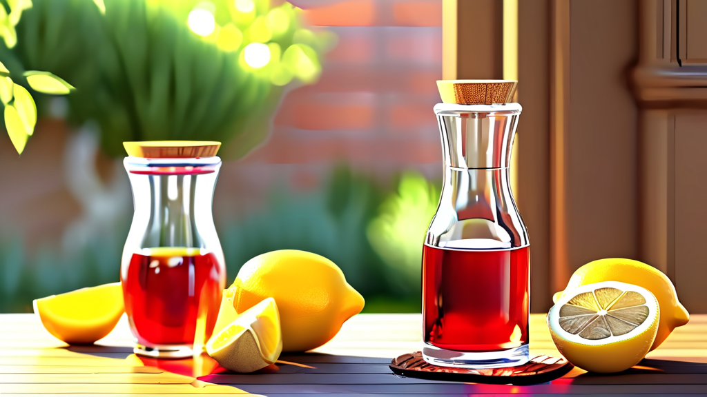 건강하게 레드와인 비니거 섭취하는 방법 (realistic 스타일)