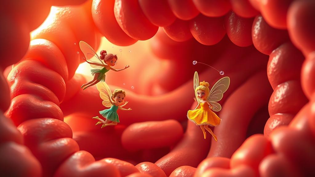 유산균 종류별 효능 (realistic 스타일)