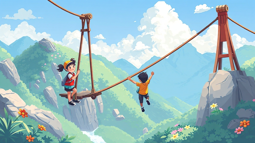 신나는 체험 코스 가이드 (illustration 스타일)