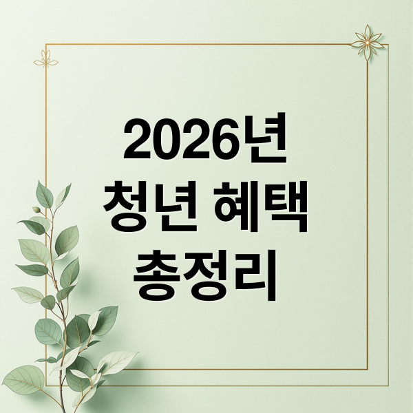 2026년
청년 혜택
총정리 (2026년 청년 혜택 비교: 정부지원 vs 서울시 청년수당)