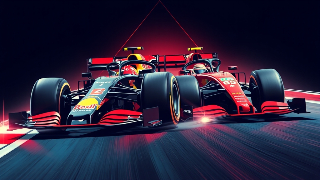 F1 기술 및 전략 (illustration 스타일)