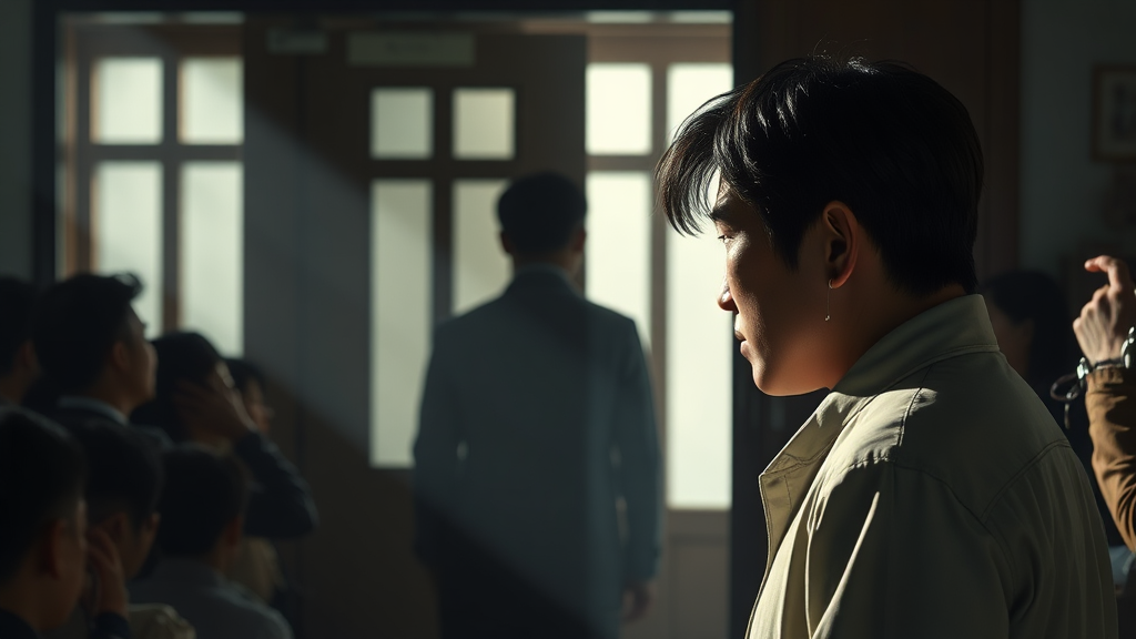 김범석 의장, 왜 사과했을까? (realistic 스타일)