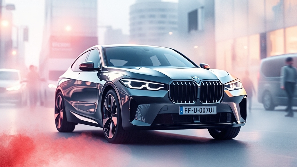 BMW의 미래: 노이어 클라쎄가 제시하는 비전 (watercolor 스타일)