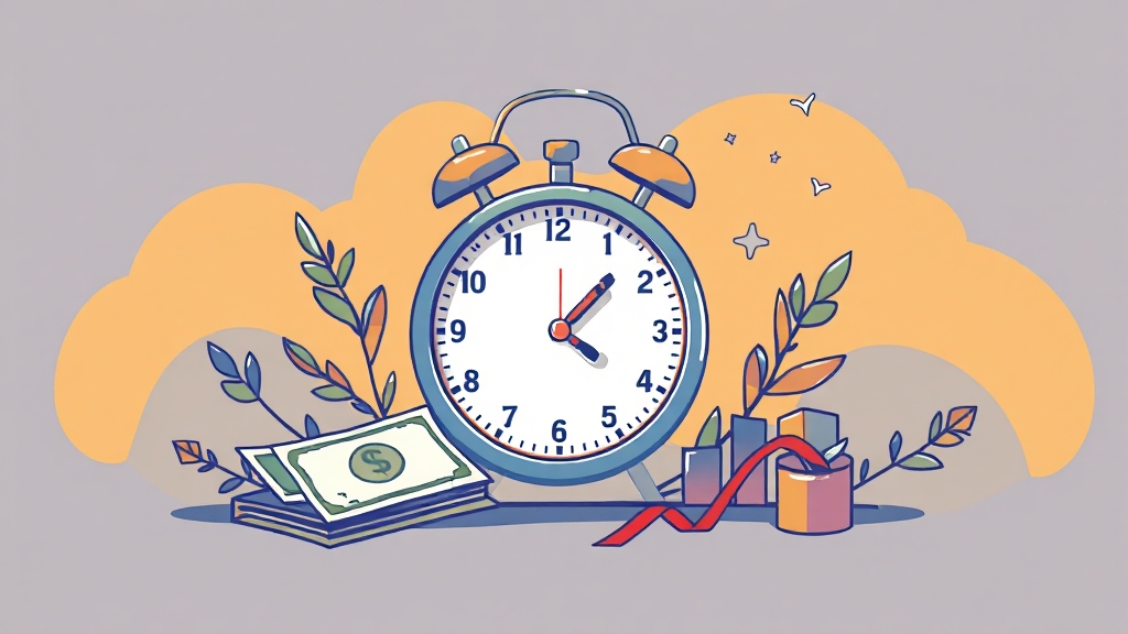 수급 기간 및 금액 알아보기 (illustration 스타일)