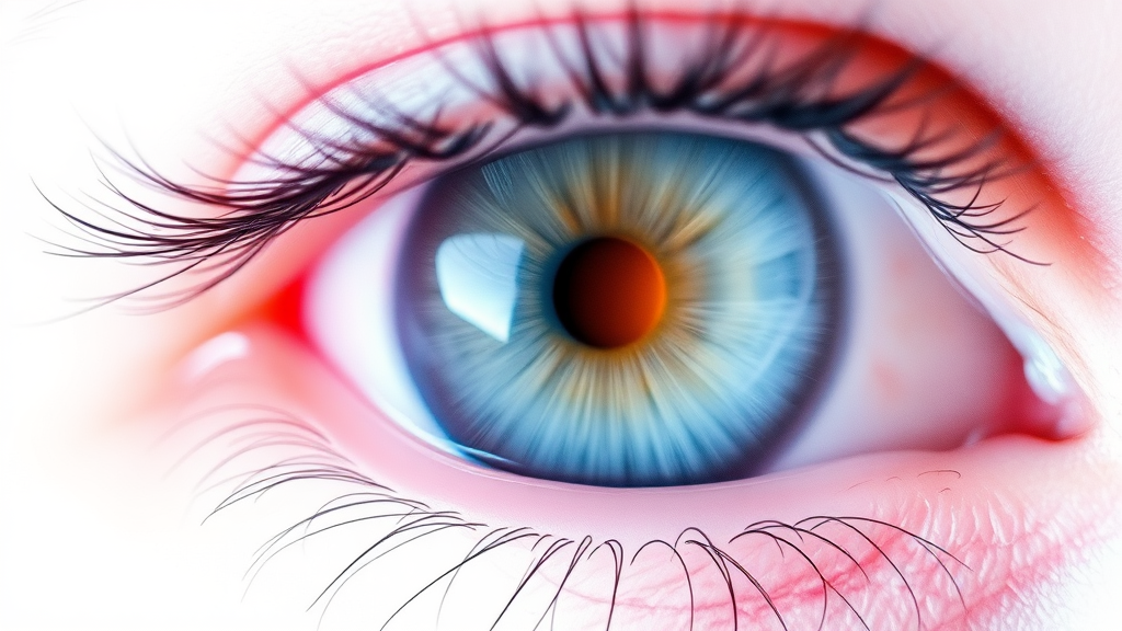 개방각 녹내장 진단 방법 (watercolor 스타일)