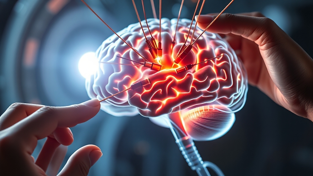 뇌심부 자극술(DBS), 효과와 적용은? (realistic 스타일)