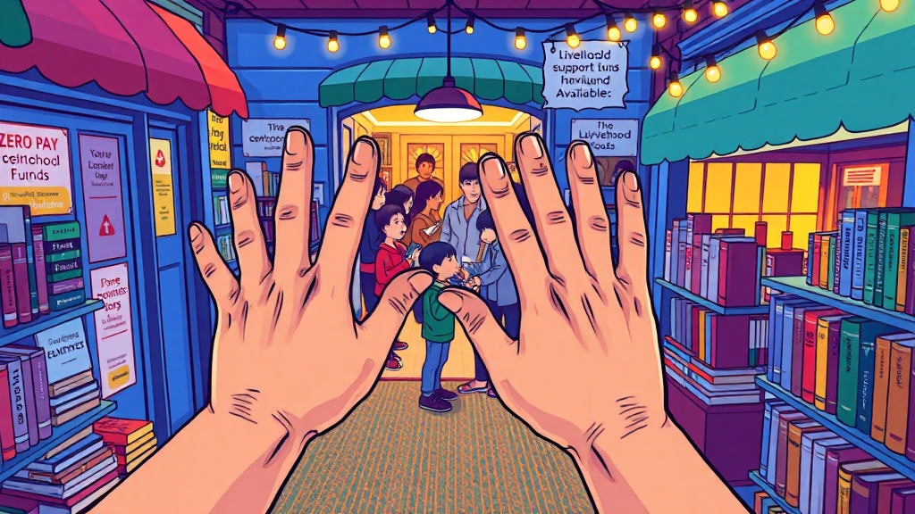 서점 vs 온라인, 어디서 쓸까? (cartoon 스타일)