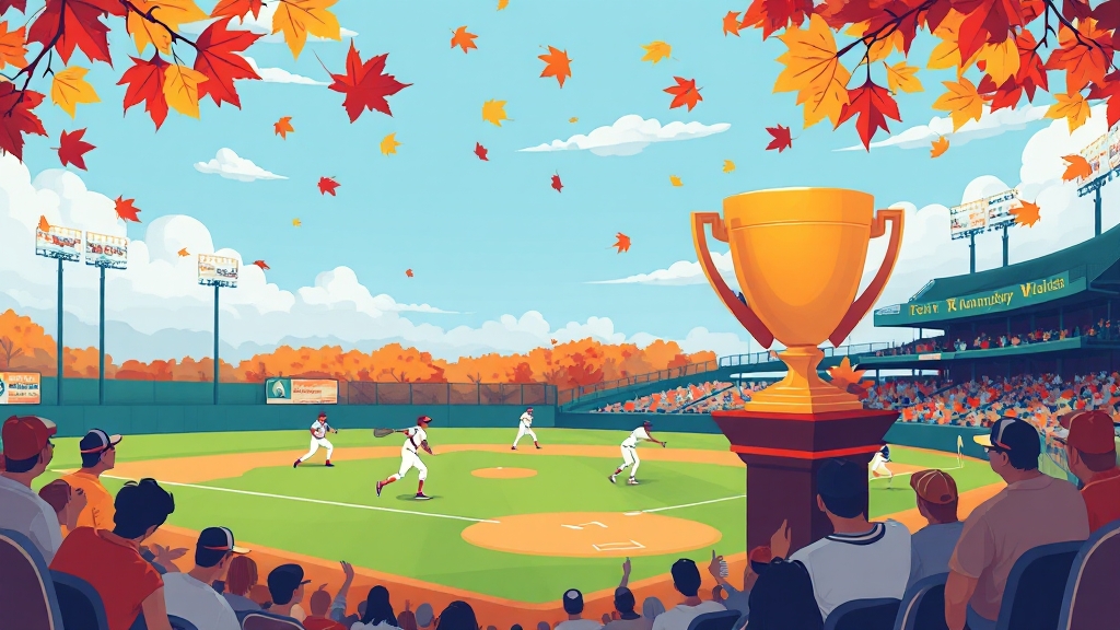 가을 야구란? (cartoon 스타일)