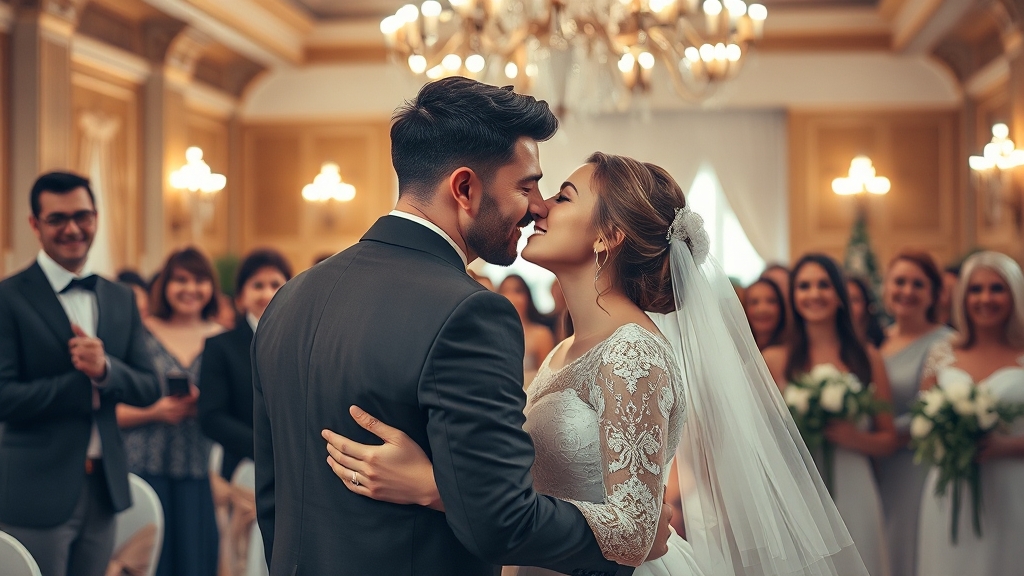 결혼식장 선택 꿀팁 (realistic 스타일)