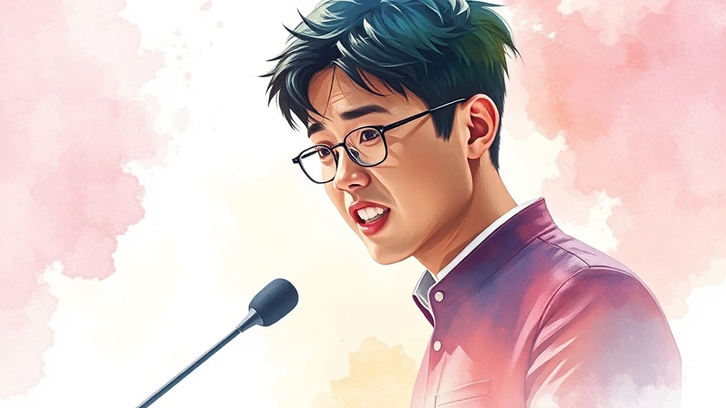 정치적 입장과 철학은? (watercolor 스타일)