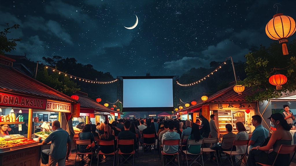 쿨 시네마 페스티벌 & 먹거리존 (realistic 스타일)