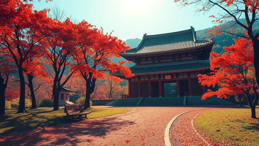 가을, 청도 운문사로! (realistic 스타일)