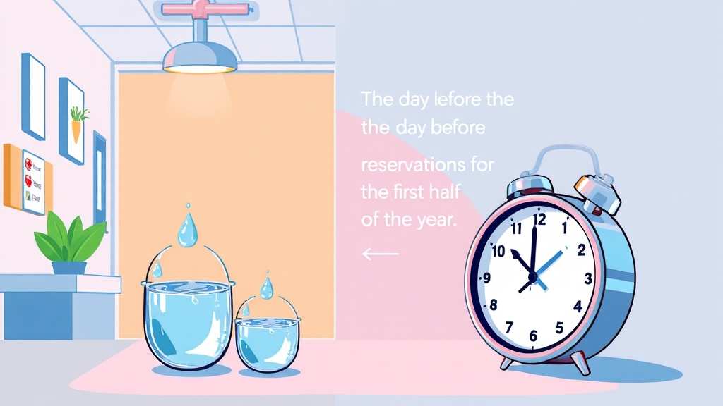 검진 전 준비사항 (illustration 스타일)