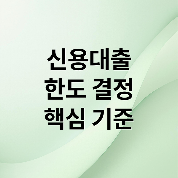 신용대출
한도 결정
핵심 기준 (신용대출 한도 DSR 재직기간)