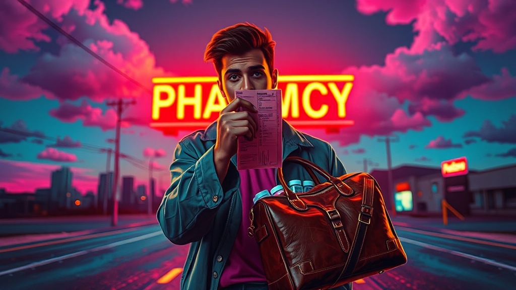 야간 & 휴일 약국 이용 시 주의사항 (popart 스타일)