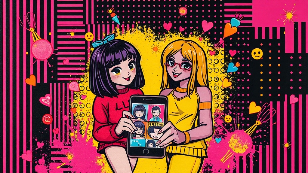 에겐녀 vs 테토녀 테스트 인기 비결 (popart 스타일)