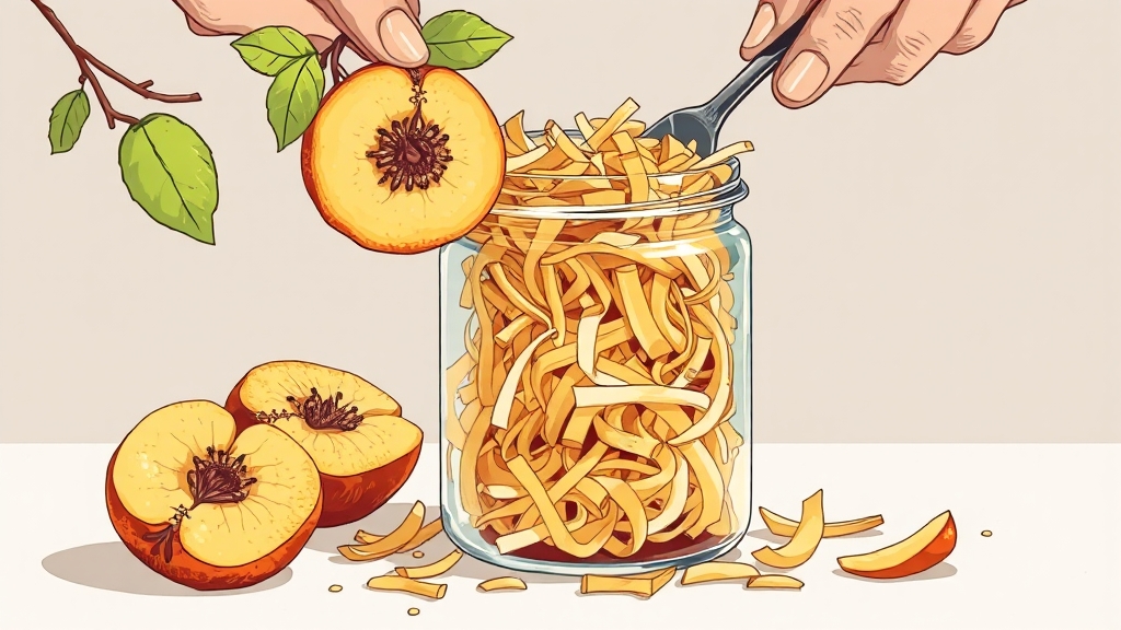 모과청 만들기: 재료 준비 및 과정 (illustration 스타일)