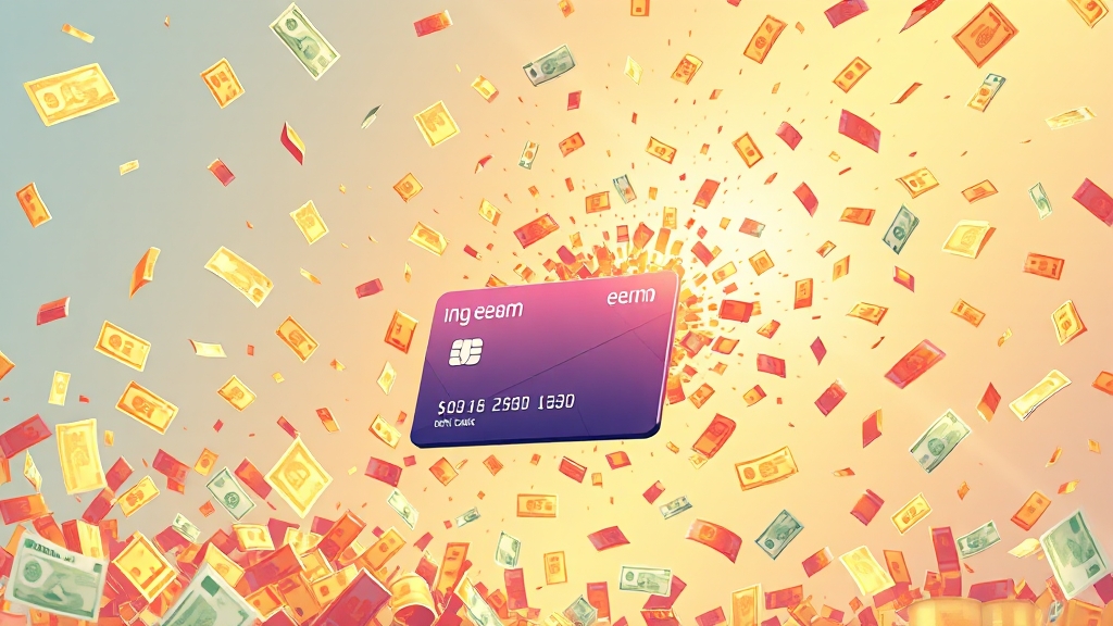 e음카드 혜택: 캐시백 & 정책 활용 (illustration 스타일)