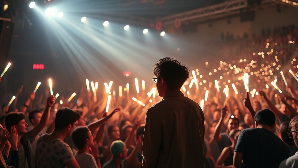 콘서트 현장 즐기기 (realistic 스타일)