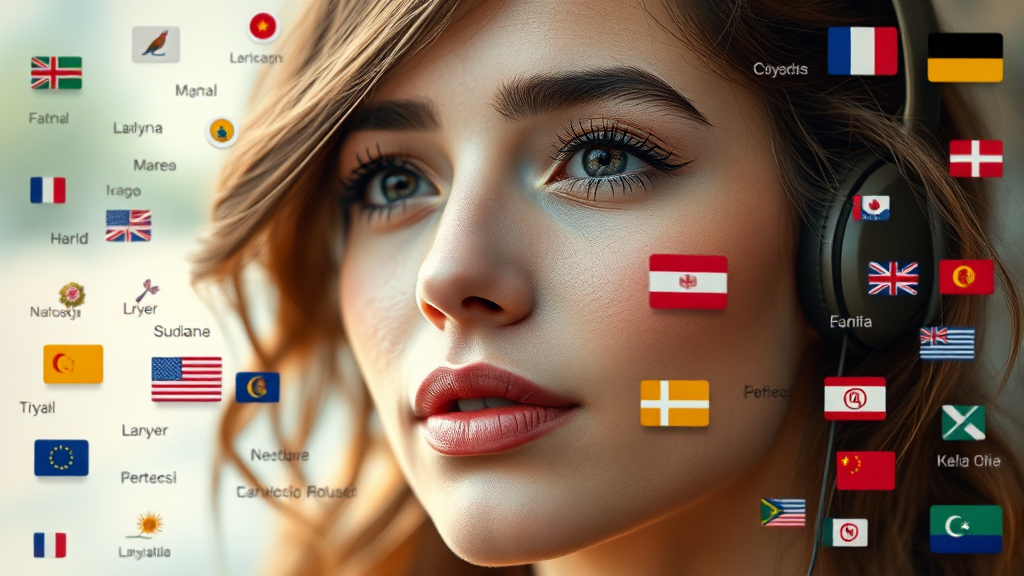 AI 챗봇과 함께하는 외국어 노래 가사 탐험 (realistic 스타일)