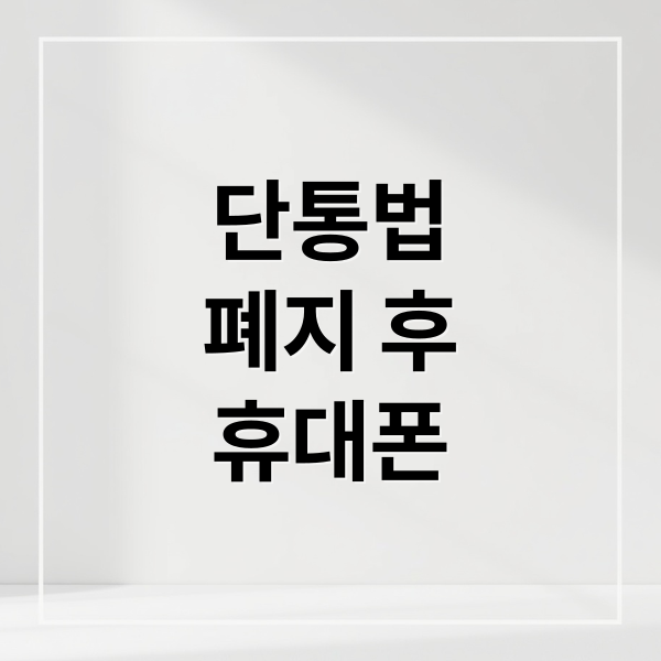 단통법
폐지 후
휴대폰 (단통법 폐지 휴대폰 가격)