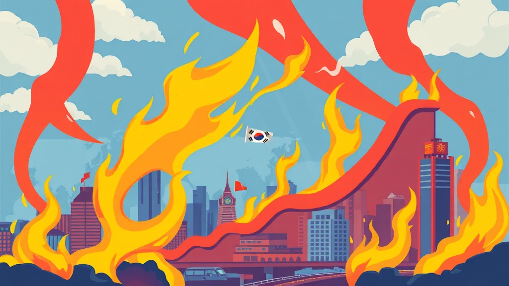 경제 동향 및 시장 분석 (cartoon 스타일)