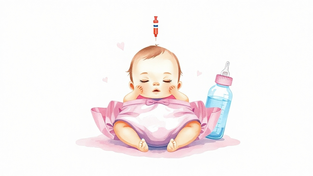 육아 필수 앱 선택 가이드 (watercolor 스타일)