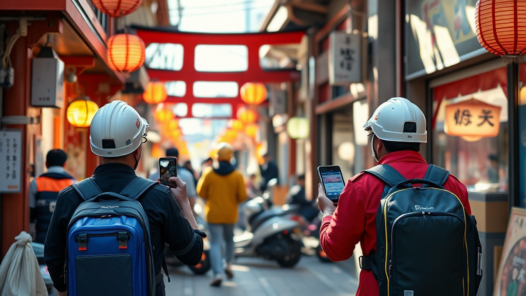 여행객을 위한 안전 정보 및 준비사항 (realistic 스타일)