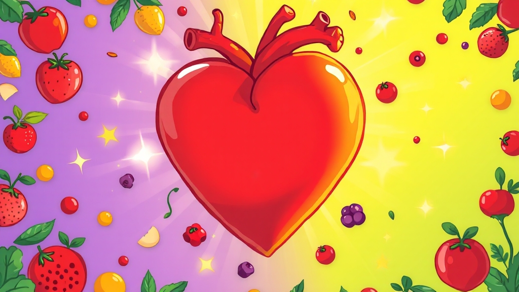 심혈관 건강, 피해야 할 음식은? (cartoon 스타일)